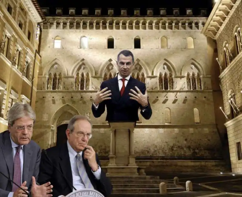 mustier pier carlo padoan paolo gentiloni mps monte dei paschi