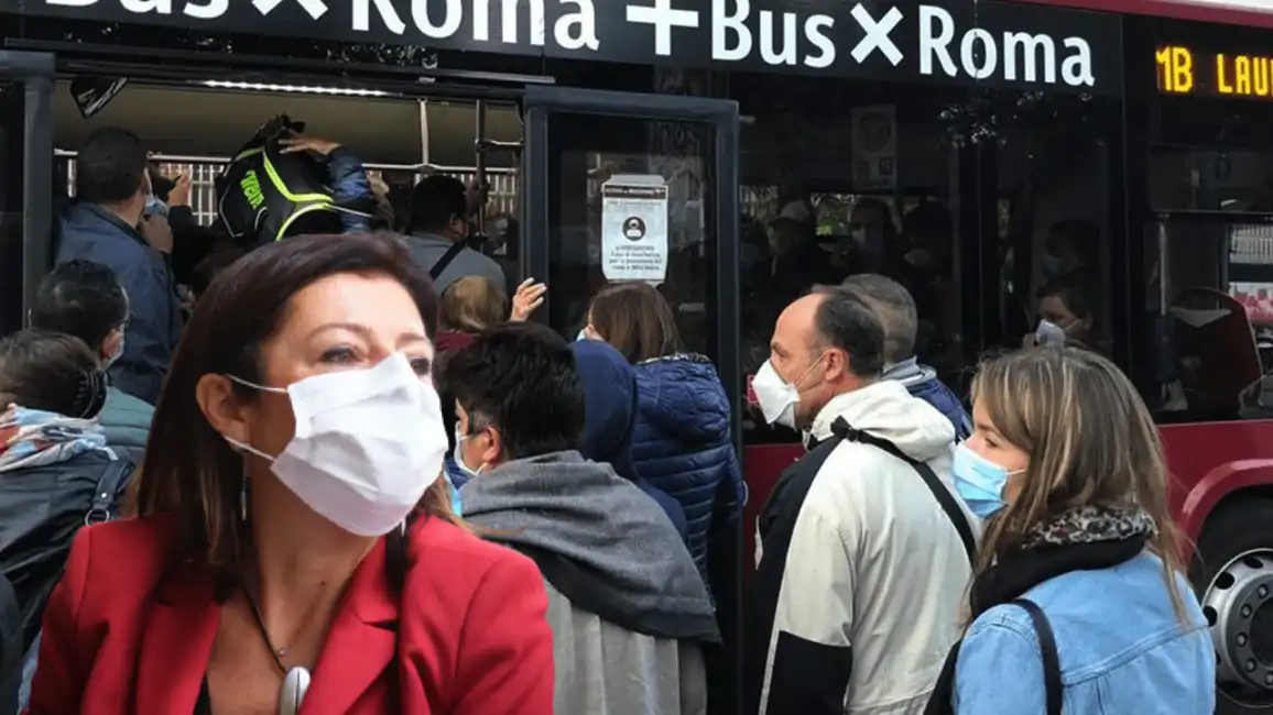  paola de micheli coronavirus bus autobus roma