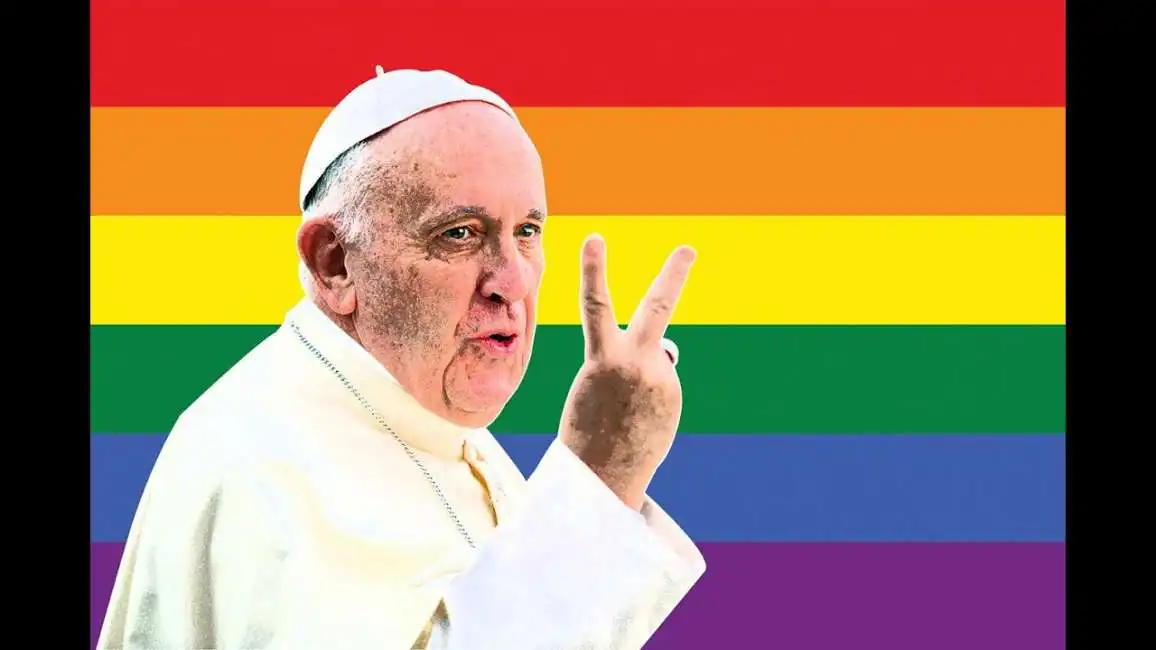 papa francesco bandiera lgbt gay