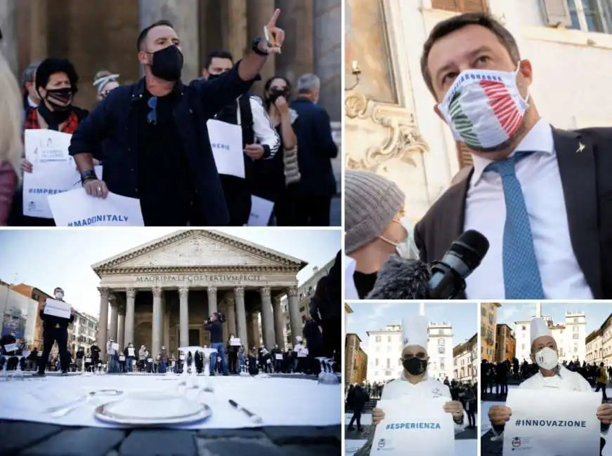 ristoratori ristoranti pantheon matteo salvini