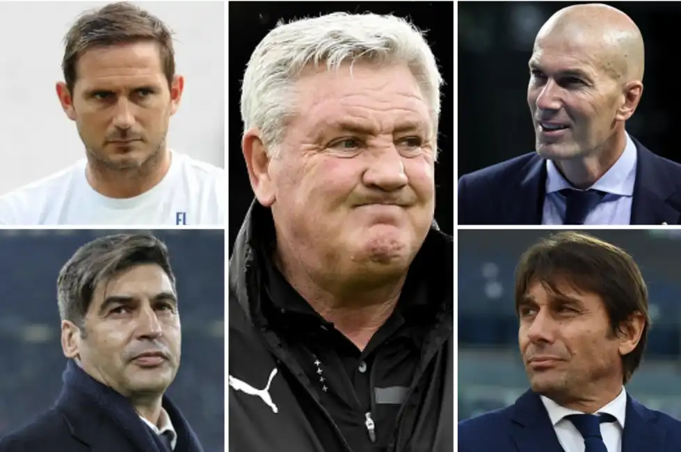 allenatore newcastle bruce conte zidane fonseca lampard