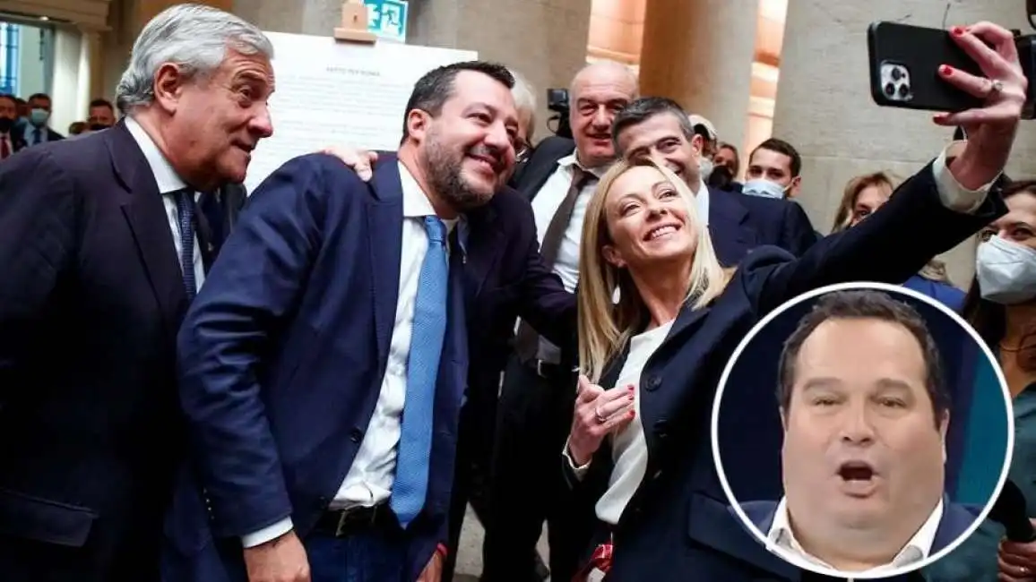 antonio tajani matteo salvini enrico michetti maurizio lupi a latina claudio durigon 