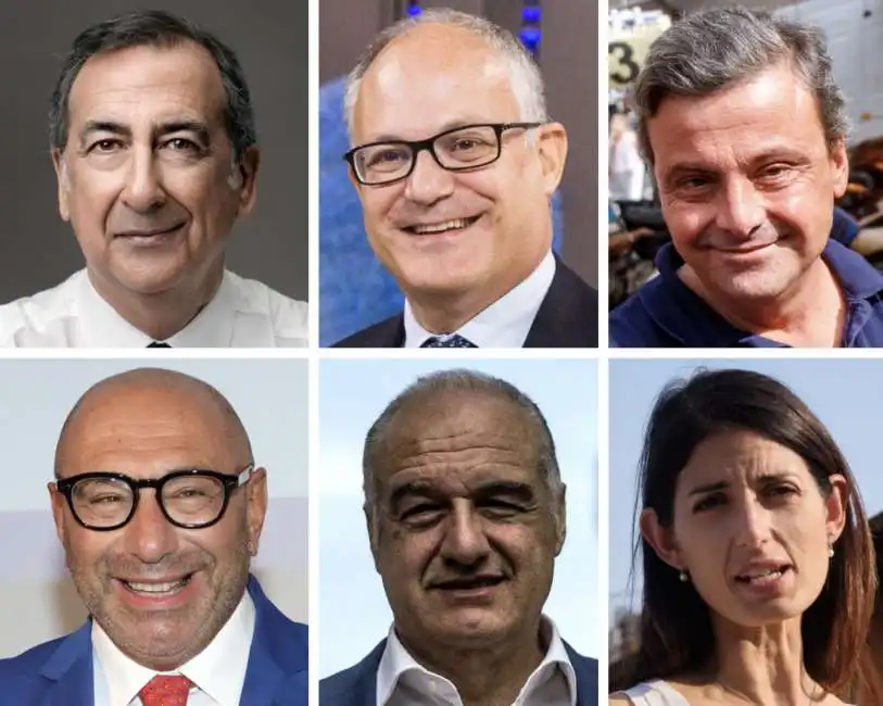 beppe sala luca bernardo virginia raggi carlo calenda enrico michetti roberto gualtieri virginia raggi