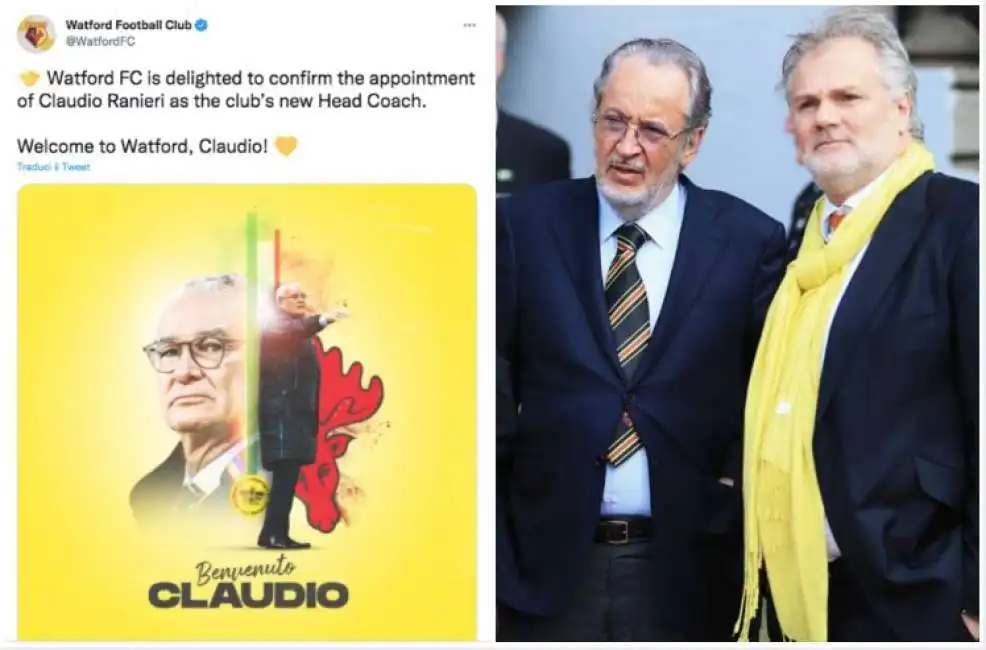 claudio ranieri watford pozzo