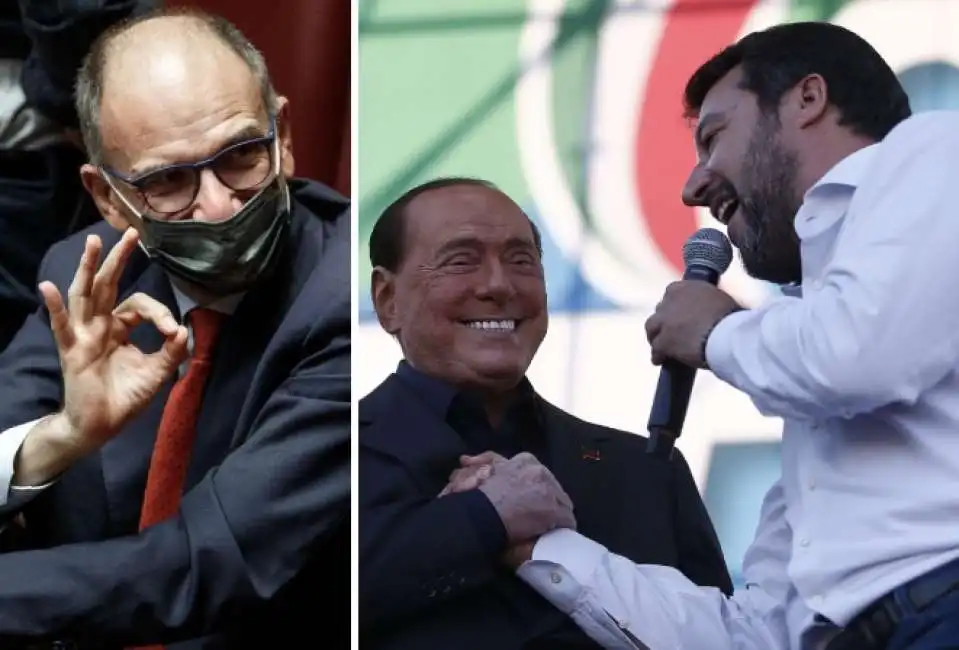 enrico letta matteo salvini silvio berlusconi 