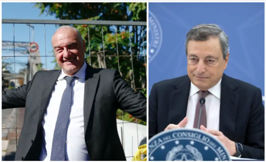 enrico michetti e mario draghi