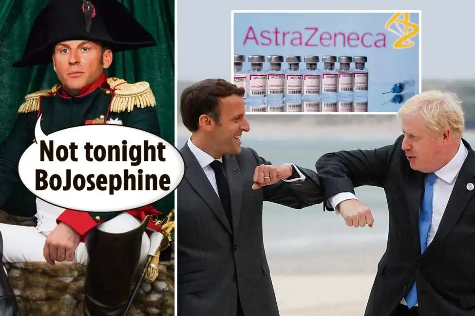 macron johnson vaccini astrazeneca napoleone