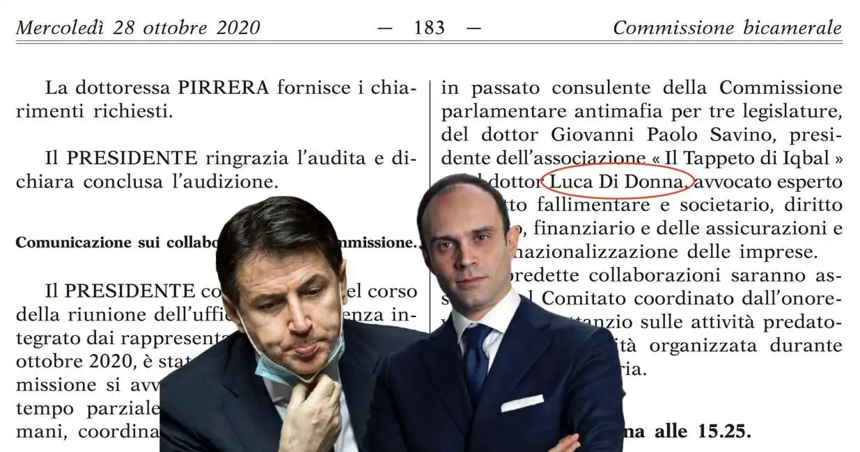 giuseppe conte luca di donna commissione bicamerale antimafia