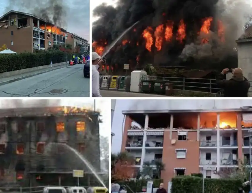 incendio in una palazzina di pinerolo