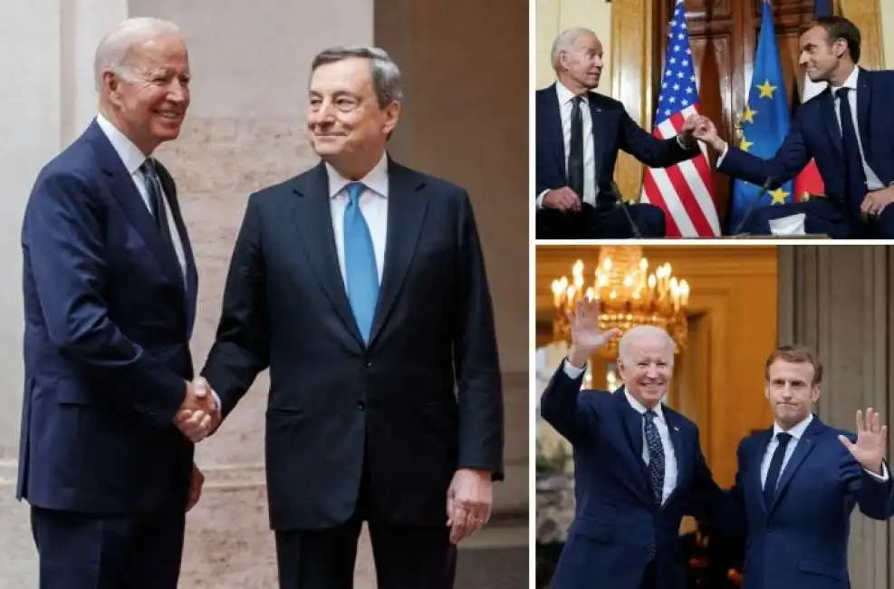 joe biden mario draghi emmanuel macron 