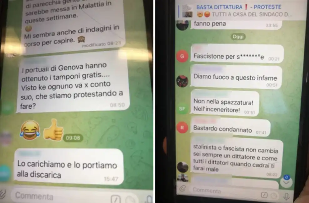 le minacce beppe sala su telegram 