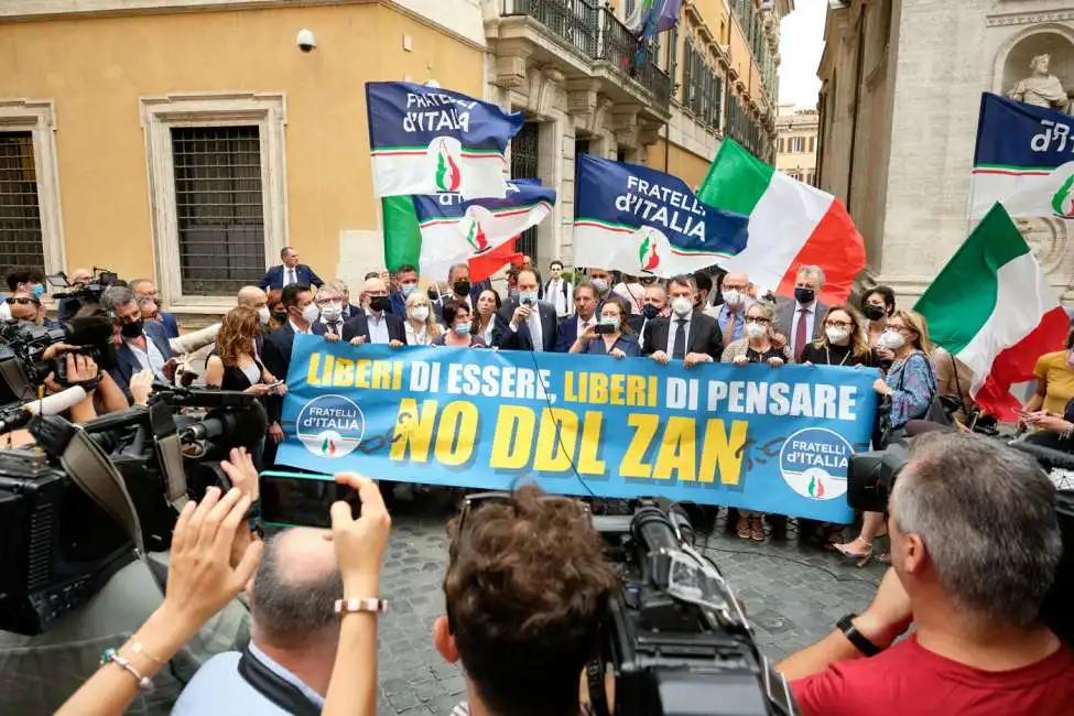 manifestazione contro il ddl zan