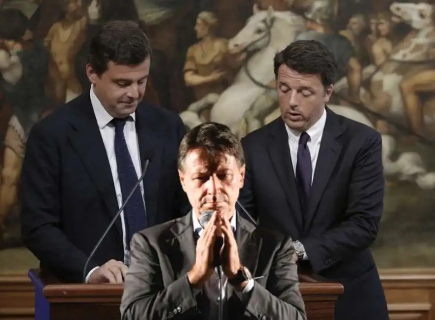 matteo renzi carlo calenda giuseppe conte