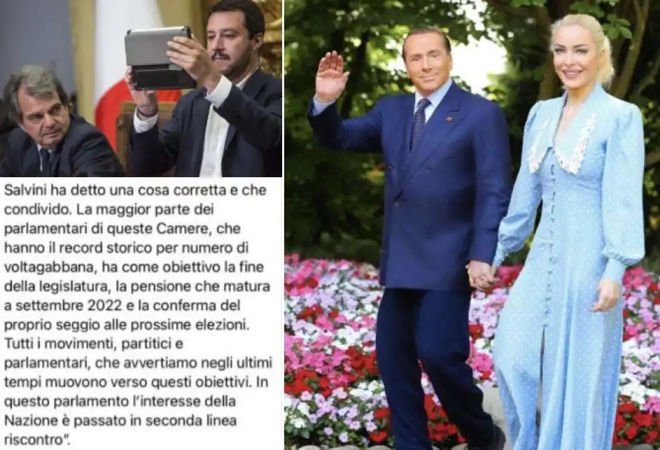 matteo salvini renato brunetta silvio berlusconi marta fascina