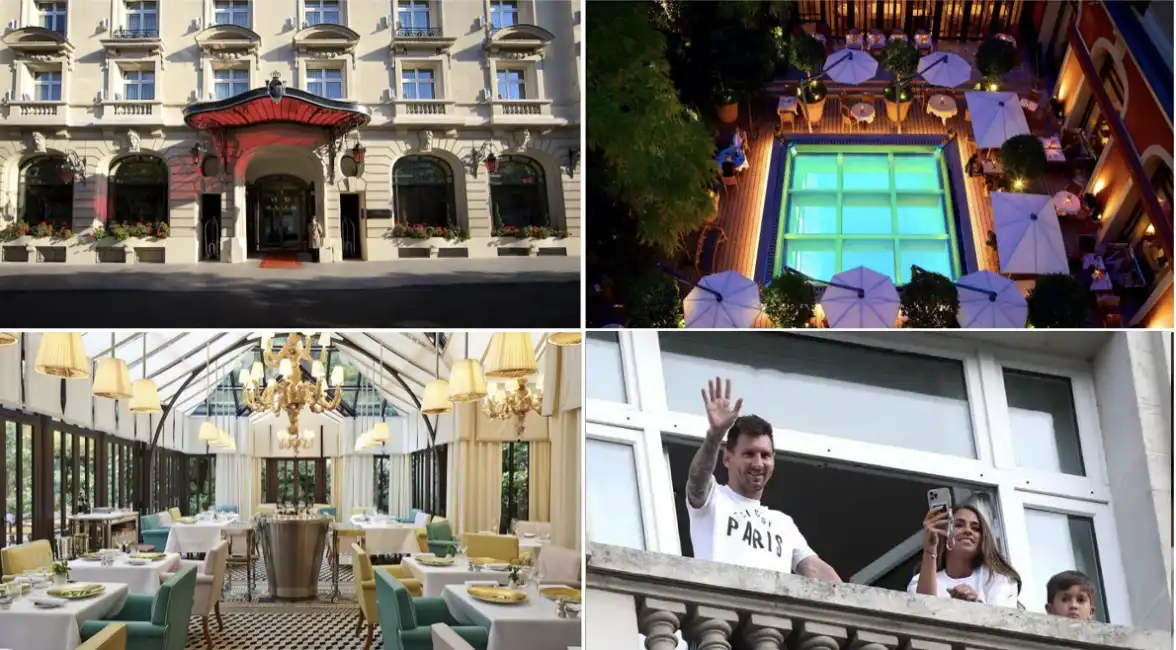 messi hotel royal monceau rapina