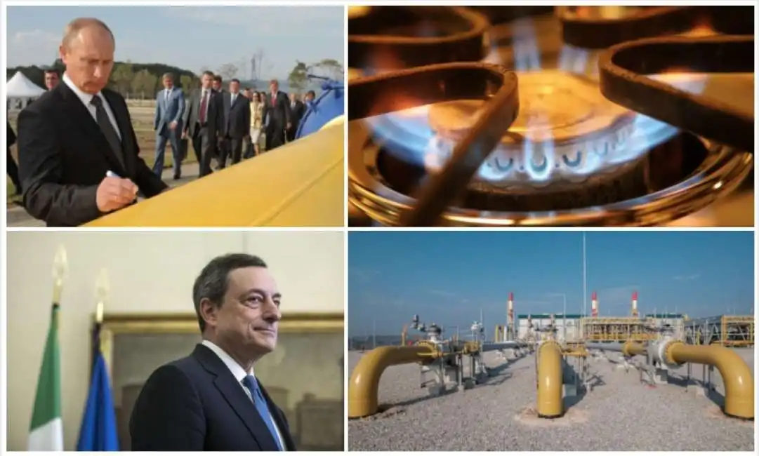 prezzo del gas putin draghi