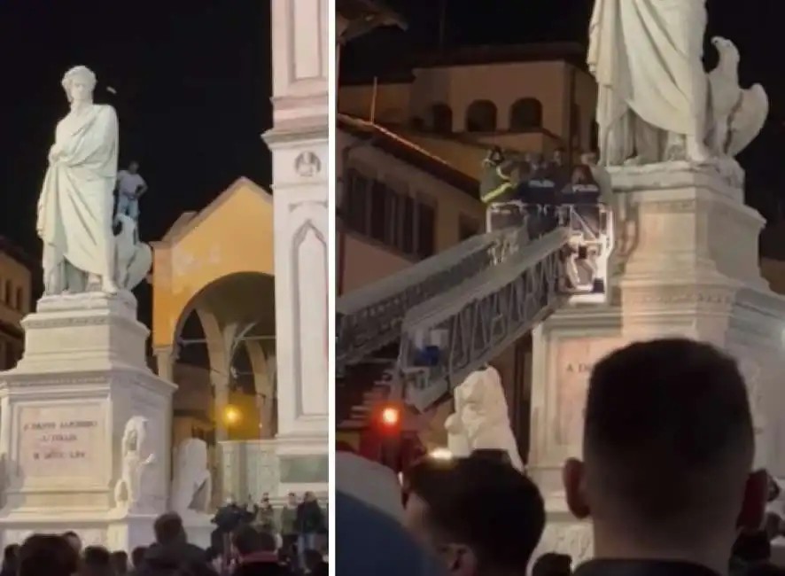 statua dante firenze senegalese santa croce