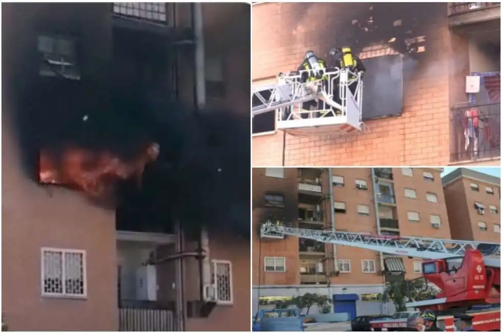 vigili del fuoco aggrediti mentre spengono incendio a ostia