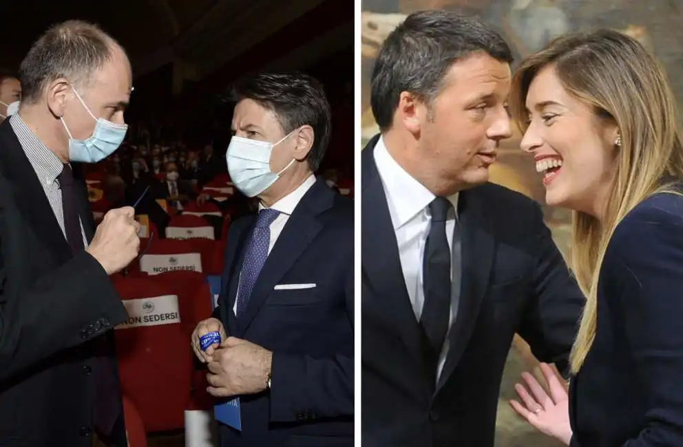 enrico letta giuseppe conte matteo renzi boschi 