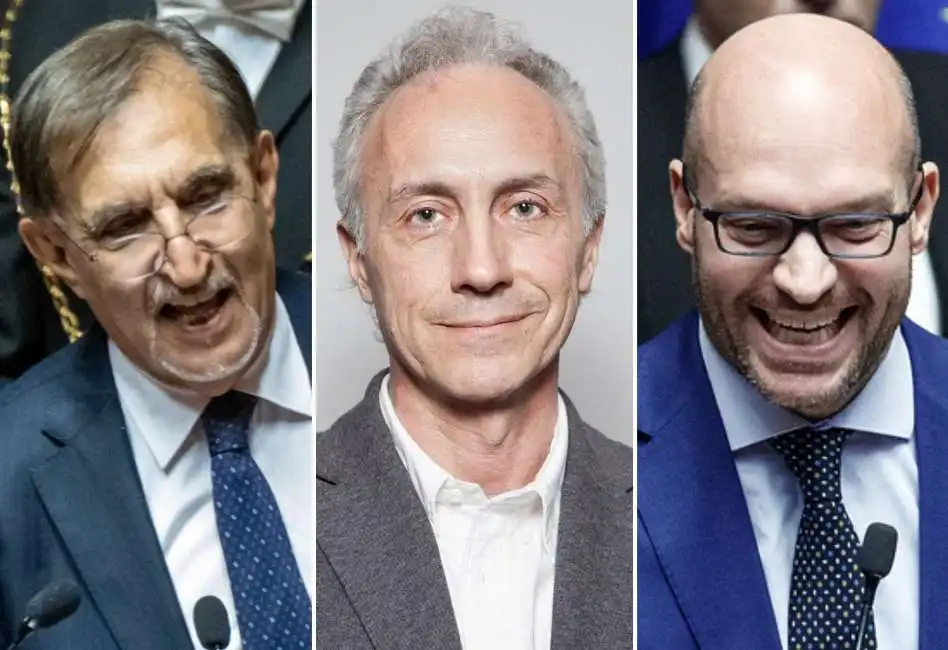 ignazio la russa marco travaglio lorenzo fontana 