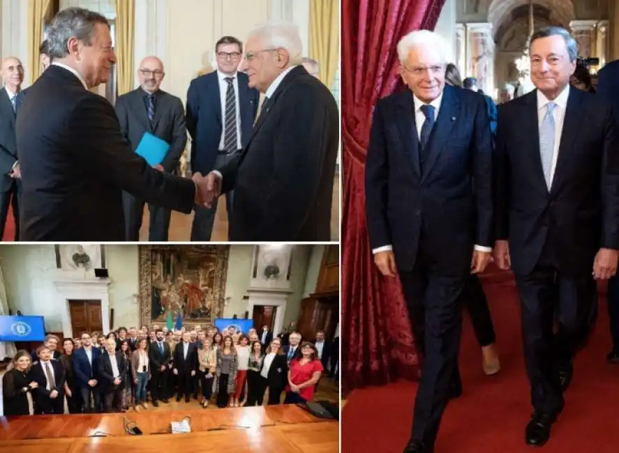 mario draghi sergio mattarella 