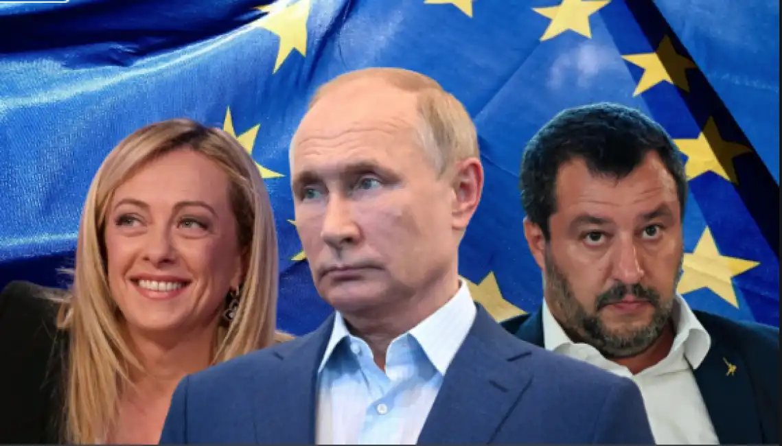 meloni putin salvini