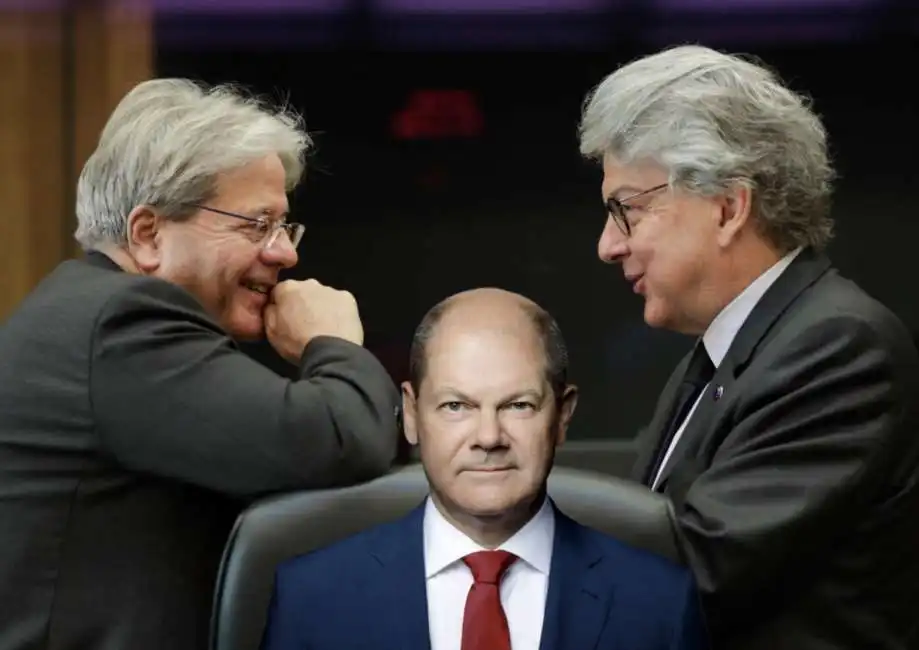 paolo gentiloni thierry breton olaf scholz 