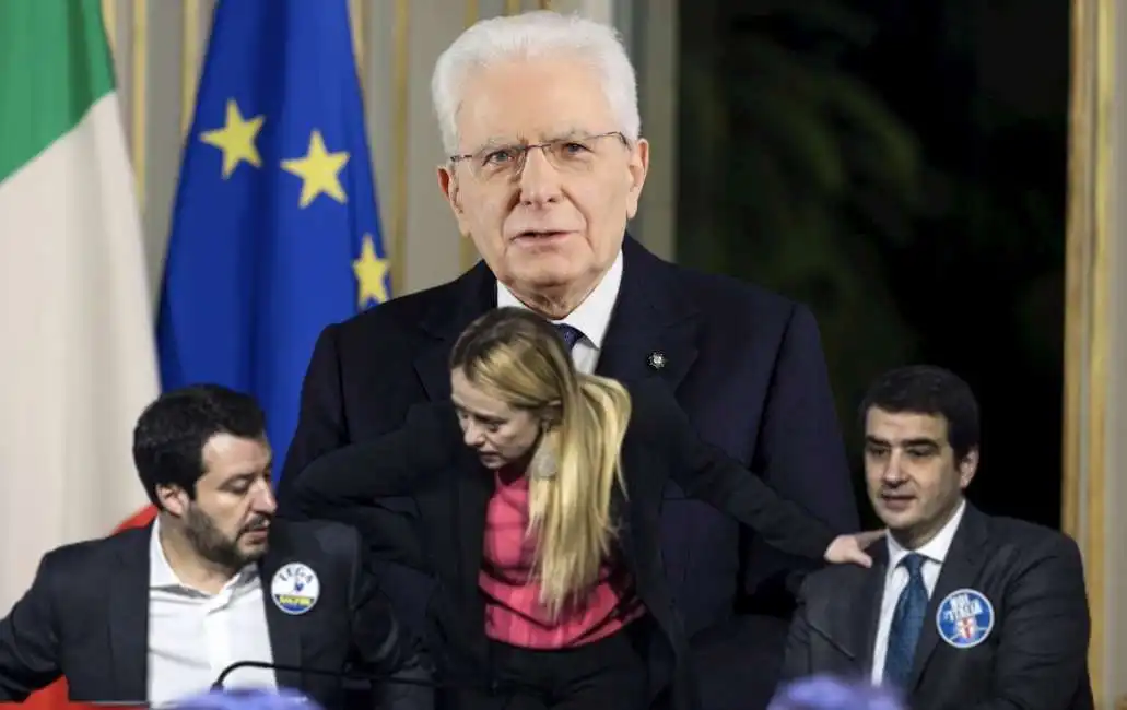 salvini meloni fitto mattarella