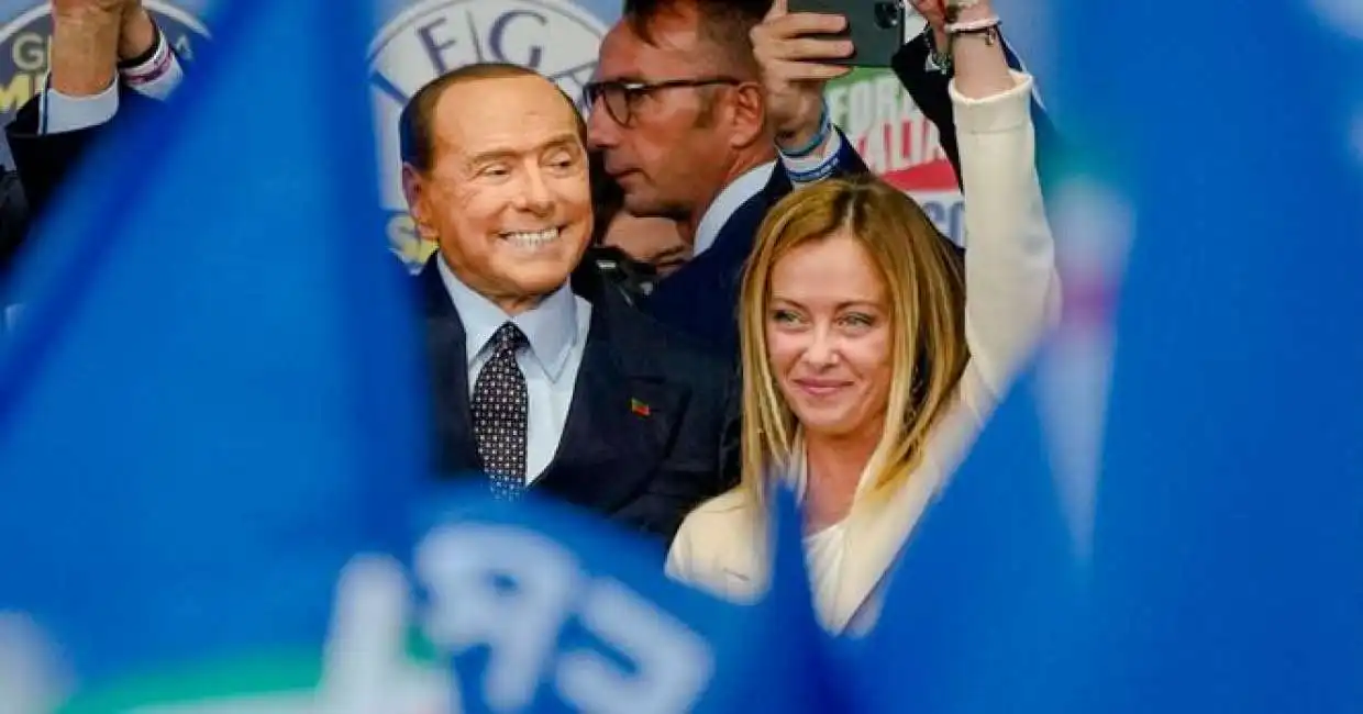 silvio berlusconi giorgia meloni