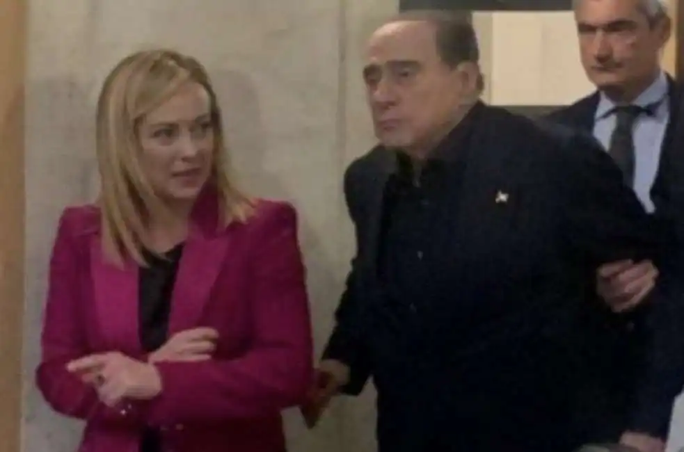 silvio berlusconi giorgia meloni