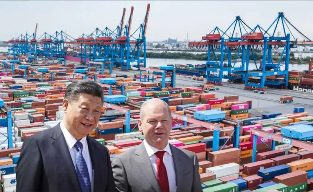 xi jinping olaf scholz porto amburgo