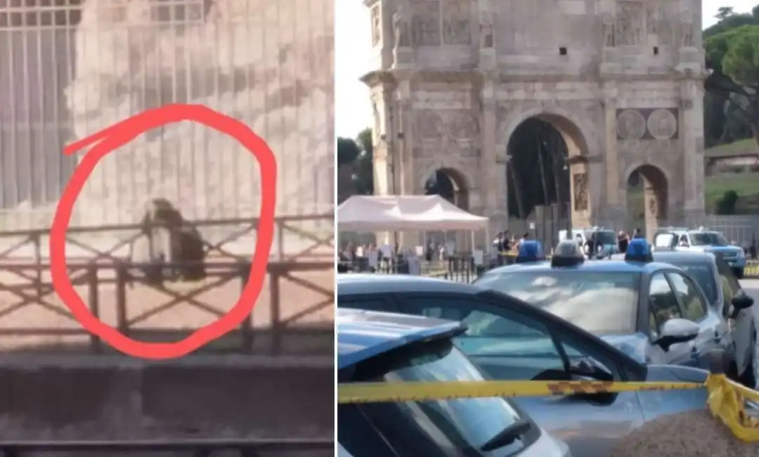 allarme bomba al colosseo roma