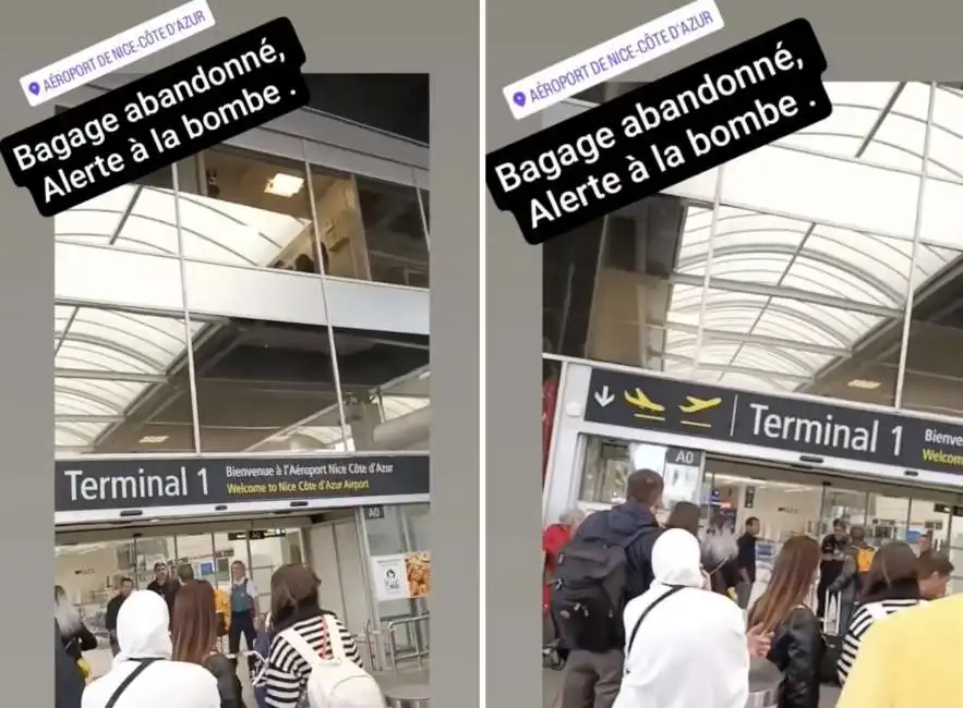 allarme bomba all aeroporto di nizza 