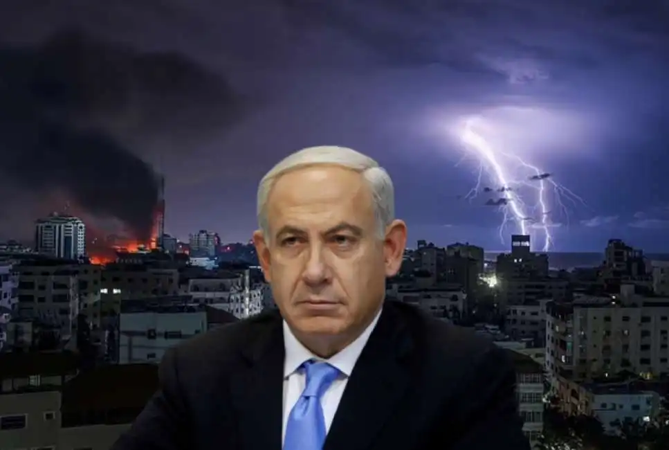 benjamin netanyahu israele gaza bombe striscia di 