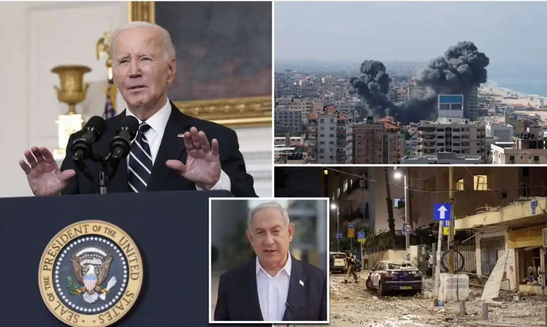 biden hamas israele palestina netanyahu