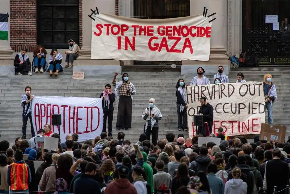 harvard - manifestazione pro palestina big