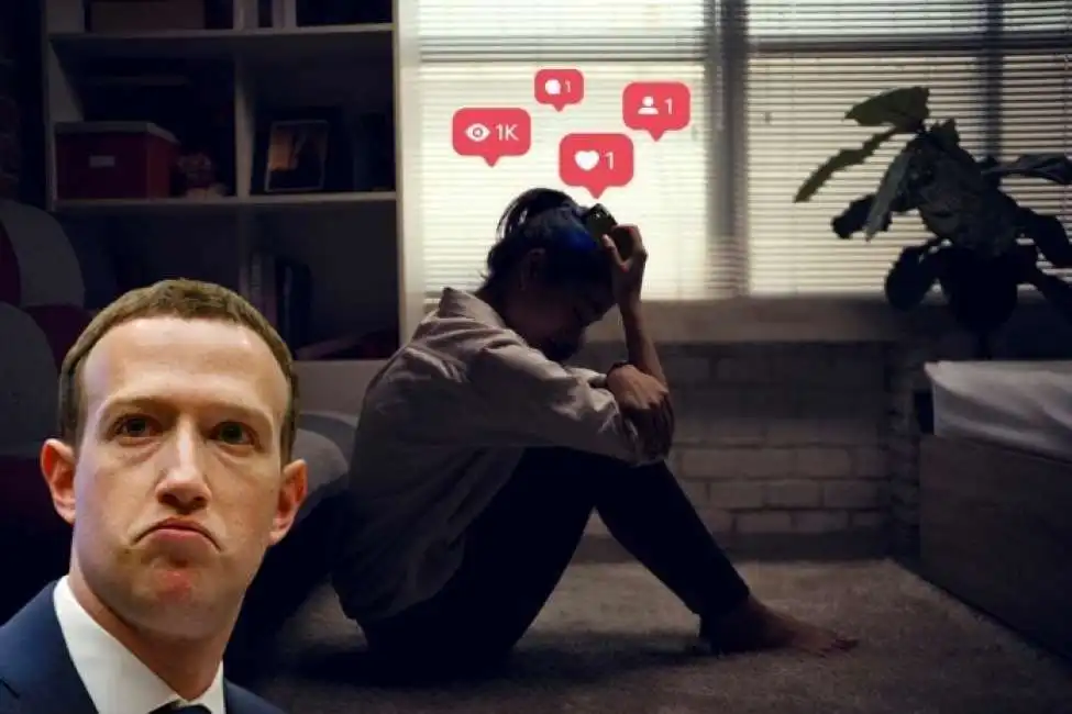 mark zuckerberg social media salute mentale depressione gioviani adolescenti