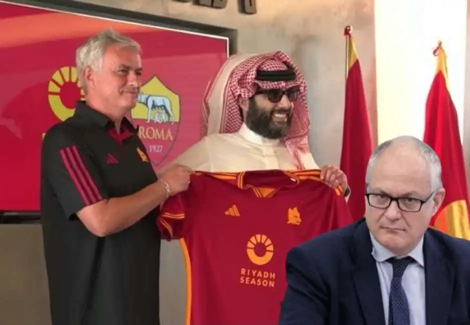 roma sponsor arabia saudita jose mourinho roberto gualtieri