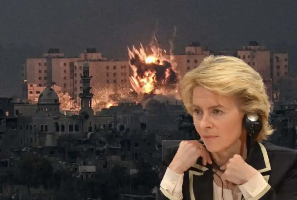 ursula von der leyen gaza israele 