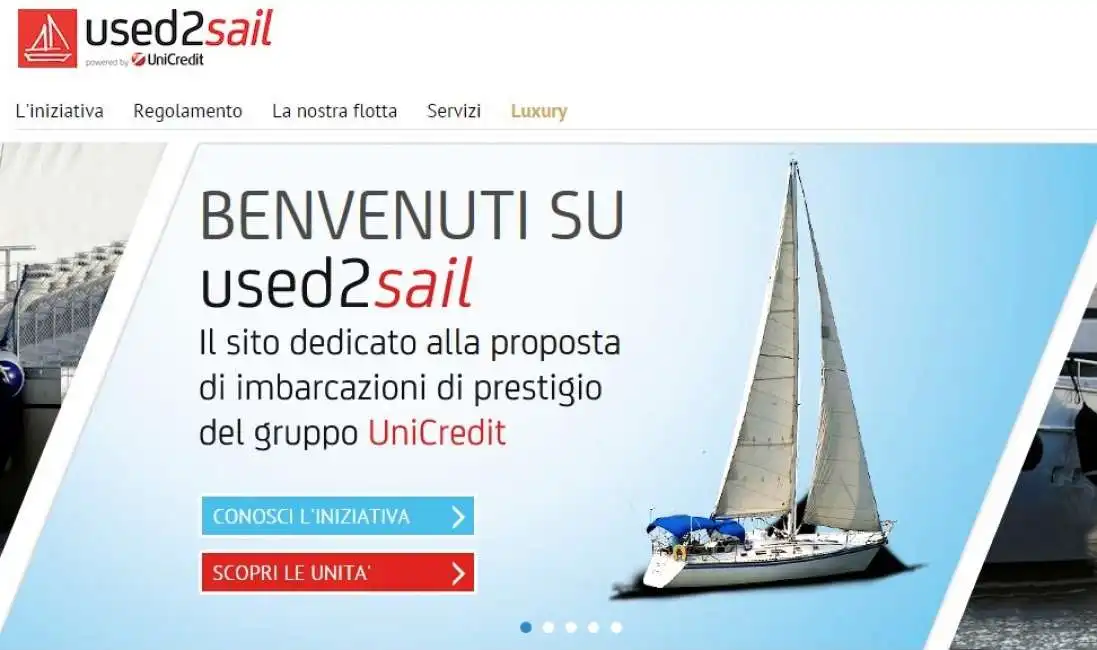 used2sail - il sito di unicredit per vendere le barche dei clienti morosi 