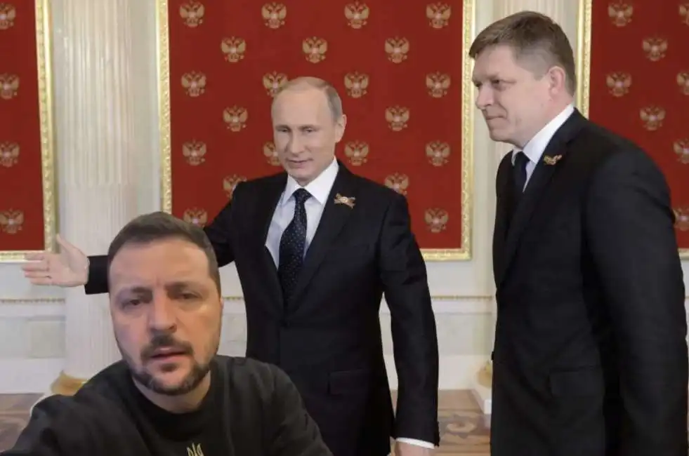 volodymyr zelensky robert fico vladimir putin 