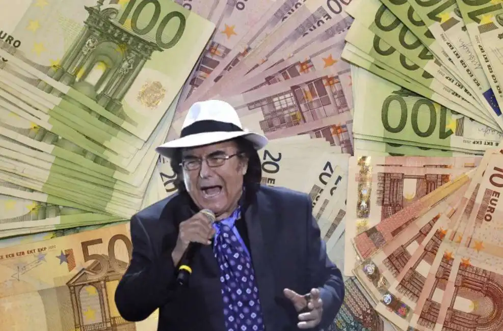 al bano conti corrente soldi conto 