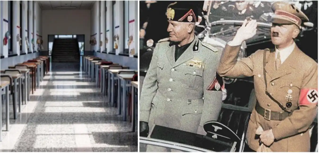 alunno scuola ancona ode a hitler e mussolini