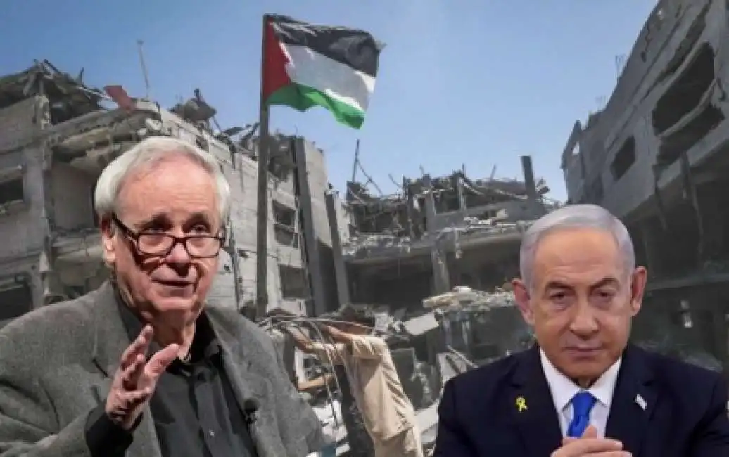 bandiera palestinese a gaza ilan pappe benjamin netanyahu