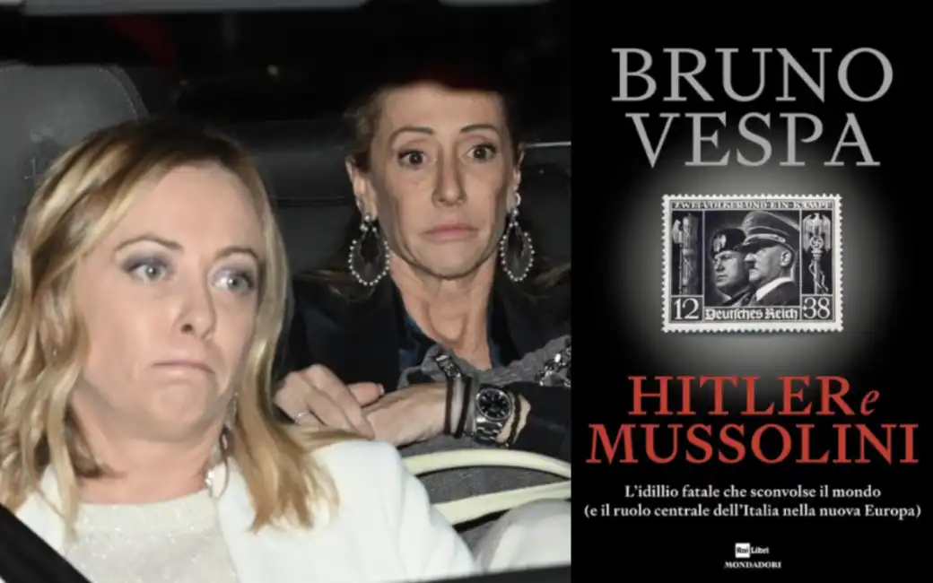 giorgia arianna meloni libro bruno vespa hitler e mussolini