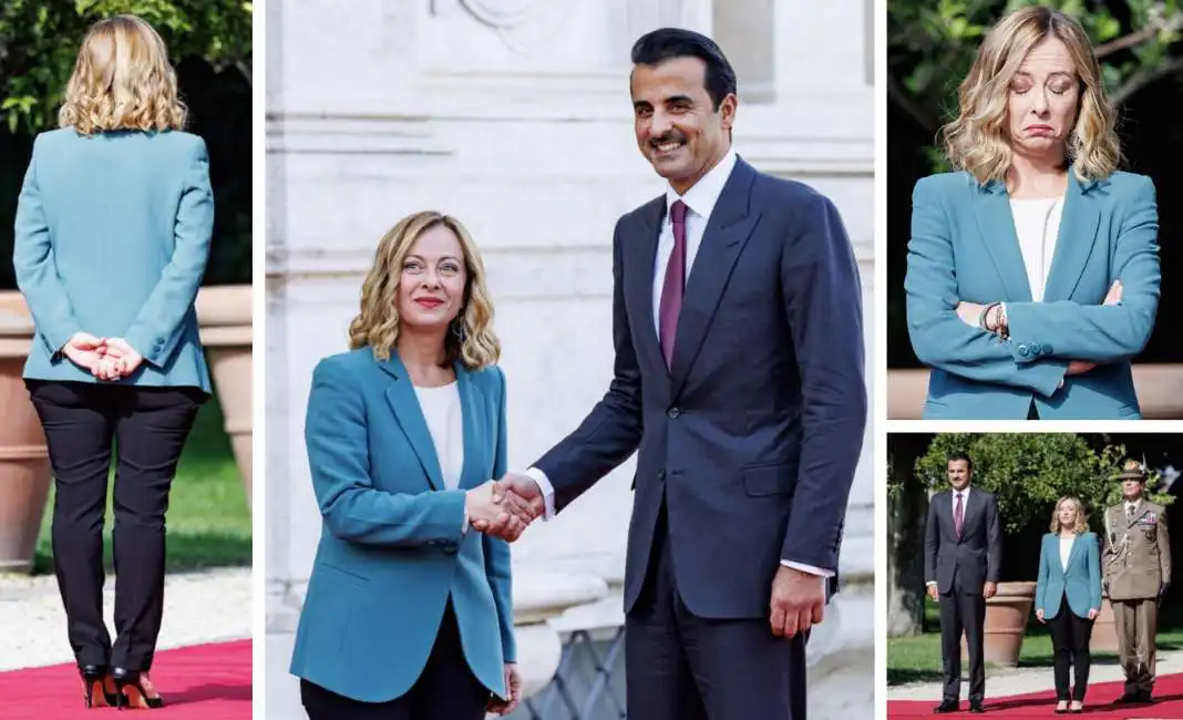 giorgia meloni al thani tamim bin hamad al-thani 