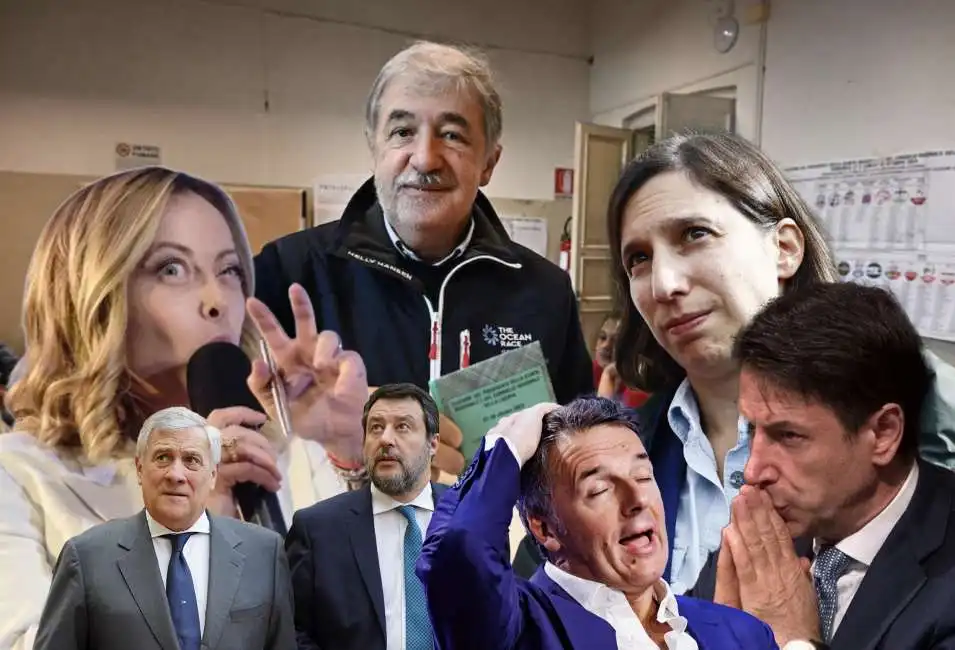 giorgia meloni marco bucci elly schlein matteo salvini matteo renzi giuseppe conte 