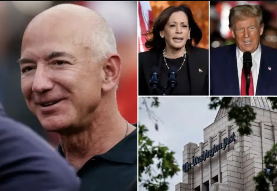 jeff bezos washington post kamala harris donald trump