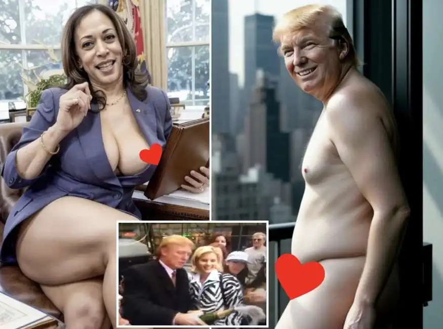 kamala harris donald trump porno