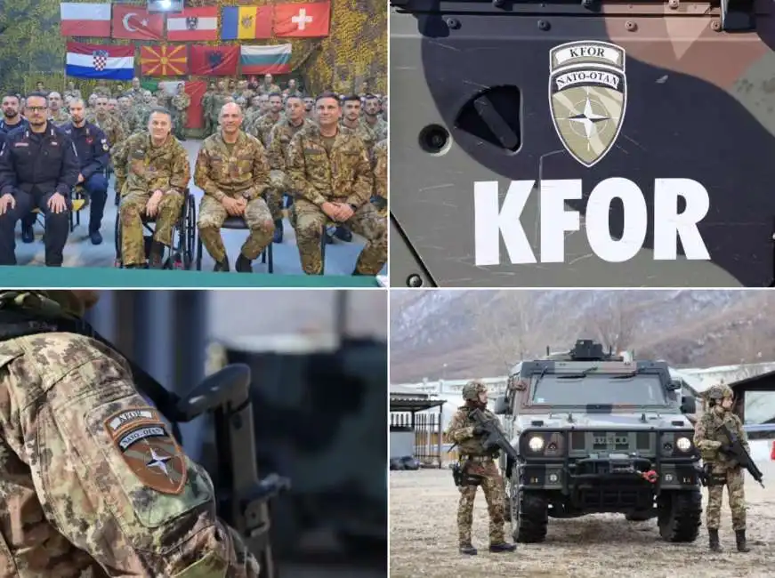 la missione kfor a camp villaggio italia pec kosovo